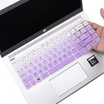 Laprite Premium Keyboard Skin for HP Pavilion x360 14-ba075TX 14-inches Laptop - [Gradient Purple, 5.11 x 1.96 x 7.08 inches]