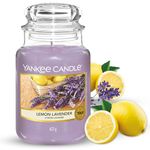 Yankee Candle Scented Candle | Lemon Lavender Large Jar Candle | Long Burning Candles: up to 150 Hours | Perfect Gifts for Women