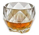 SYANKA Italian Premium Old Fashioned Glass Whiskey Glasses Set of 4, Transparent, 350 ml, Whisky Glass Bowl