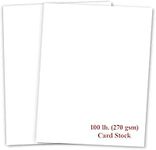 White Cardstock - For School Suppli