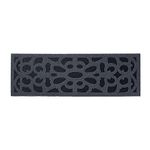 Nicoman Eco-Friendly Door Mat Non-Slip Heavy Duty Rubber Doormat Barrier Scrape Indoor Outdoor Entrance Garden Garage Anti-Fatigue Watertight - (Grey, Narrow, 75 x 25cm)