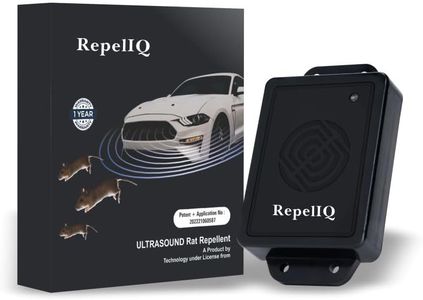RepellQ Ultrasonic Rat Repellent for Car Engine | Soundproof Black Rat & Rodent Repellent | Covers 10x10 Sq Ft | Compact & Eco-Friendly Design | Pet Safe & Chemical-Free