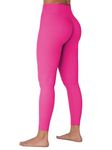 Sunzel Sunzfly Hidden Butt Scrunch Workout Leggings for Women, Butt Lifting High Waisted Gym Yoga Pants with Tummy Control 25" Sonic Pink Small