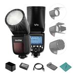 Godox V1-N Professional Camera Flash Speedlite Speedlight Round Head Wireless 2.4G Fresnel Zoom for Nikon D5300 D750 D850 D7100 Z7Cameras Camcorder for Wedding Portrait Studio Photography