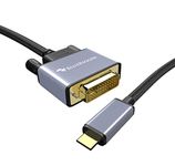 BlueRigger Premium USB C 3.1 to DVI Adapter Cable (Thunderbolt 3 Compatible) for MacBook Pro 2017/18/19/20, MacBook Air/iPad Pro 2020, Surface Book 2, Samsung Galaxy S8/S9/S20, Note 10 and more (6 Feet / 1.8 Meters)