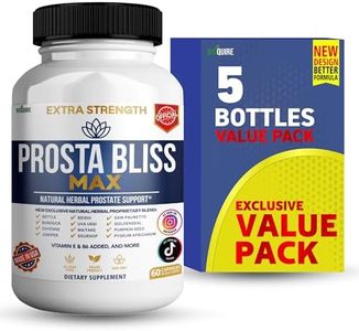 Prosta Bliss Max Natural Herbal Prostate Support, 60 Capsules, with Saw Palmetto, Pygeum, Vitamins E & B6 (5)