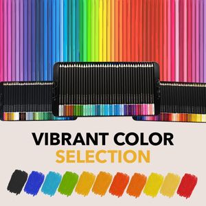 Castle Art 120 Colored Pencils Set – Artist Quality, Vibrant Colors