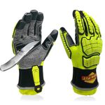 Intra-FIT Protective Gloves Cut Resistant Work Gloves, Oil & Gas Repellent Gloves EN 388:3X44EP, Rescue Extrication Gloves Impact Protection Abrasion Puncture Tear Resistant