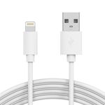 iPhone Charger Lightning Cable 10ft - by TalkWorks | Extra Long MFI Certified Apple Charger iPhone Cord for iPhone XR, XS, X, 8, 7, 6, 5, SE, iPad - White