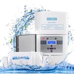 CHLORWORKS Salt Chlorine Generator for Swimming Pool – up to 25,000 Gallon Inground Salt Pool, Salt Water Pool Chlorinator System, 110V/220V, 1.5" & 2''Connection, 1-Year Limited Warranty