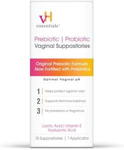vH essentials Prebiotic PH Balanced Vaginal SuppositoriesBox, Original Version, 15 Count