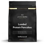 Protein Works - Loaded Protein Pancake Mix | Premium Pancake Mix | High Protein Pancakes | High Protein Breakfast | Low Sugar Snack | 16 Servings | Natural | 1kg