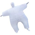 RHYTHMARTS Inflatable Costume Full Body Suit Funny Fancy Dress Cosplay Clothes Party Toy Gift (White)