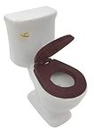 Unbranded Dollhouse Toilet with Rea