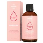 100% Pure Organic Rose Water for Face (100ml) | Calms & Soothes Irritated/Red Skin | Heals Blemishes | Softens Skin & Hair | Incredibly Gentle, Triple Distilled, Vegan