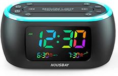 HOUSBAY 3 in 1 Alarm Clock for Bedr