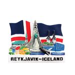 Reykjavik Iceland 3D Fridge Magnet Souvenir Gift,Handmade Home & Kitchen Decoration Reykjavik Refrigerator Magnet Collection