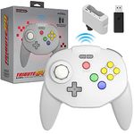 Retro-Bit Tribute64 2.4GHz Wireless Controller for N64SwitchPCMac and other USB devices - Grey [ ]