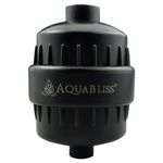 AquaBliss High Output Revitalizing Shower Filter - Reduces Dry Itchy Skin, Dandruff, Eczema, and Dramatically Improves The Condition of Your Skin, Hair and Nails - Matte Black (SF100-BK)