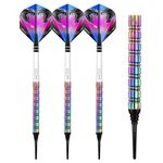 Peter Wright Snakebite 1 Soft-Tip: 18g - Tungsten Darts Set with Flights and Stems