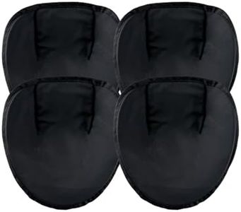 FEYRUN Pancake Training Glove, Baseball&Softball Fielding Trainer for Infield Practice, Softhands Foam Training Glove to Improve Glove to Throw Transition (Black (4 Pack))