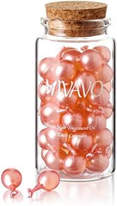 Keratin Hair Treatment Hair Care Capsules For Dry And Damaged Hair Suitable For Hair Care After Dyeing Exquisite Glass Bottle Packaging (Pink) 36 Capsules
