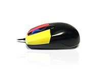 Accuratus Junior - USB Mini Antibacterial Mouse with Coloured buttons and Scroll Wheel