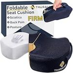 THERALUX Sciatica Pillow for Sitting Pain Relief - Memory Foam Car Seat Cushion for Office Desk Chair - Butt and Lower Back Support