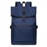 Vintage Laptop Backpack, Elegant Water resist Travelling Backpack Casual Daypacks School Shoulder Bag for Men Women Blue