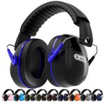 Dr.meter Noise Reduction Ear Muffs, Reduce 31dB Noise Hearing Protection Safety Earmuffs with Adjustable Headband, Ear Protection for Yard Work, Mowing, Monster Truck and Firework with Storage Bag