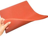 Tech-L 15 x 15 Inch Silicone Heat Press Pad 0.33Inch Thickest Heat Press Mat for Heat Press Machine Press No-Stick Replacement Pad,Red