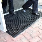 The Shopfitting Shop Large Outdoor Rubber Entrance Mats Anti Fatigue None Slip Drainage Door Mat Flooring Size 0.9 Metre x 1.5 Metre