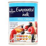 Morrisons Evaporated Milk Full Cream, 410 g (Pack of 12), Packaging May Vary