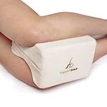 THE WINNER 2020* PREMIUM Knee Pillow for Side Sleepers - Hypoallergenic Leg Pillow for Sleeping - Sciatica/Back/Leg/Hip/Joint Pain Relief - Bamboo Washable Cover - Doctor Designed/CertiPUR Certified