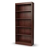 South Shore Furniture Axess 5-Shelf Bookcase Royal Cherry