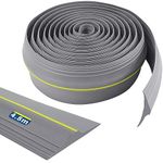 Garage Door Threshold Seal 4.8m Universal Garage Door Seal Rubber DIY Garage Door Seal Floor Seal Weatherproof (Grey)