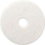 Boardwalk BWK4020WHI 20 in. Diameter Polishing Floor Pads - White (5/Carton)