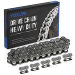 YOXUFA 420 Jackshaft Chain 42L Link Standard Roller Master Link for Coleman BT200X CT200U Trail 200 CT200U-EX Baja TrailMaster Warrior Heat MASSIMO MB165 MB200 196cc 6.5hp Powersports Mini Bike Parts