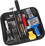 LSDZHK 147 Pcs Watch Repair Kit, Professional Watch Battery Replacement Tool, Watch Link & Back Removal Tool, Spring Bar Tool Set with Carrying Case