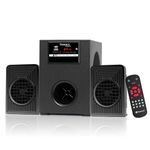 Tronica Dhurandhar 30W 2.1 Bluetooth Home Theater System with Subwoofer, Multimedia Speakers for TV & PC, Supports USB/SD Card/FM/AUX, Includes Remote (Gunmetal Black)