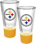 Great American Products Pittsburgh Steelers 2-Pack Cheer Shot Set with Silicone Grip