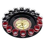 Shot Glass Roulette Complete Drinking Game Set Include 2 Balls and 16 Glasses