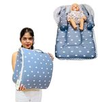 Infantbond Baby Nest Lite Portable Bed, Travel Friendly Infant Sleeping Bedding Set, Baby Sleeping Nest Sleeping Bag for Kids Portable Baby Carry Nest Comfortable Cushioning -(Age 0 to 6 Months)