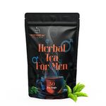 Herbal Tea For Men - Stress and Anxiety Relief - Natural Testosterone Balance Support - 30 Teabags