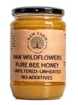 900 g Pure Raw Wildflowers Honey - Unfiltered, Unheated, Unpasteurized, Straight from RAW FARM own bee hives.