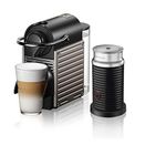 Nespresso Pixie Espresso Machine by Breville with Aeroccino, Titan, One Size (BEC460TTN1BUC1)