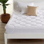 Great Bay Home Ultra-Soft Hypoallergenic Mattress Topper. 2-Inch Thick Mattress Pad Cover. Fits Mattresses up to 18” Deep. Kyla Collection (Full)