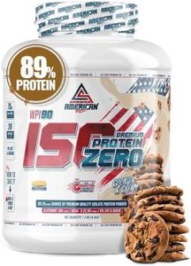 AS American Suplement | Proteine Whey Isolate Zero | Proteine Isolate con 0% Zuccheri e 0% Grassi | Aumenta il Muscolo senza Grasso | Whey Isolate a basso Contenuto di Carboidrati (2 kg, Cookies)