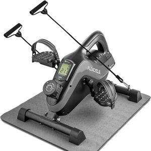 LifePro Under Desk Bike Pedal Exerciser, Arm and Leg Mini Exercise Bike Stationary Bike Pedals, Perfect Desk Exercise Equipment, for Seniors Adults and Teens - Foot Pedal Exerciser and Desk Workout