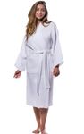 Sanjeev Textiles Unisex White colour Heavy Waffle Bathrobe